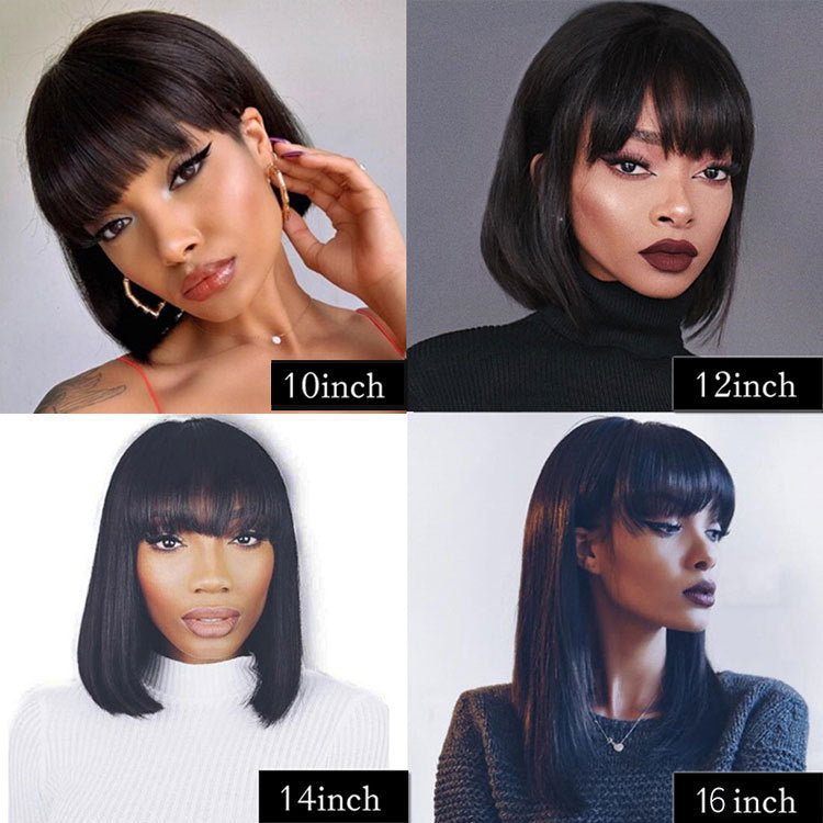 Hair Full Machine Human Hair Wigs