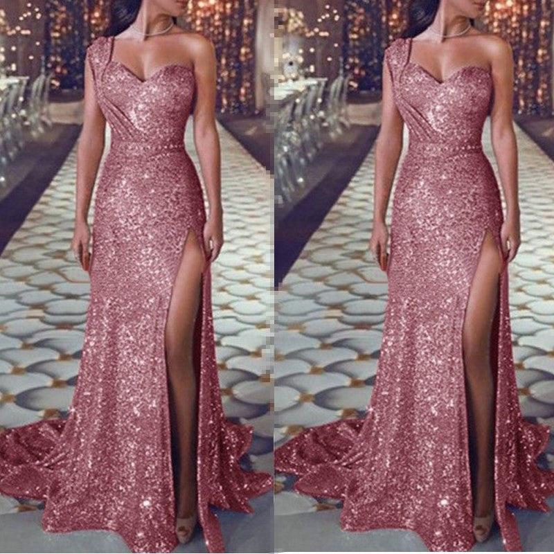 Glimmering - Gala One-Shoulder Dress