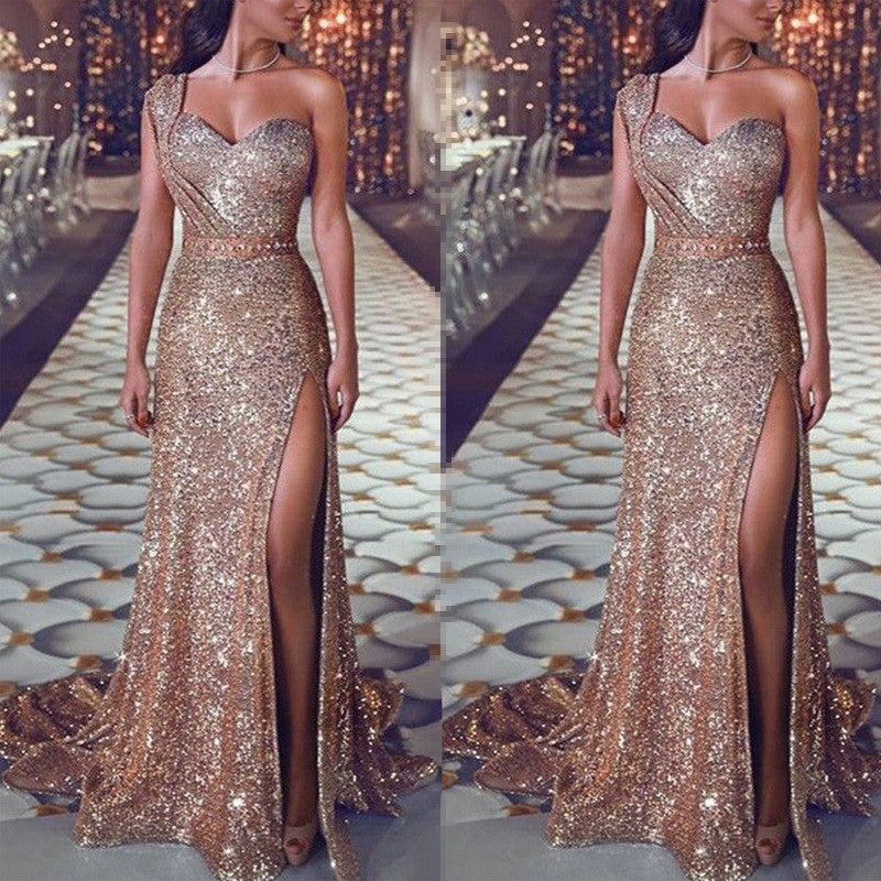 Glimmering - Gala One-Shoulder Dress