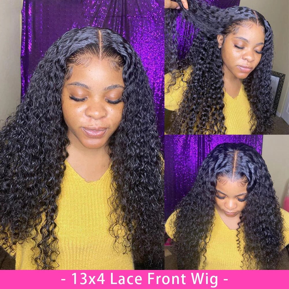 Curly Human Hair Wig Lace