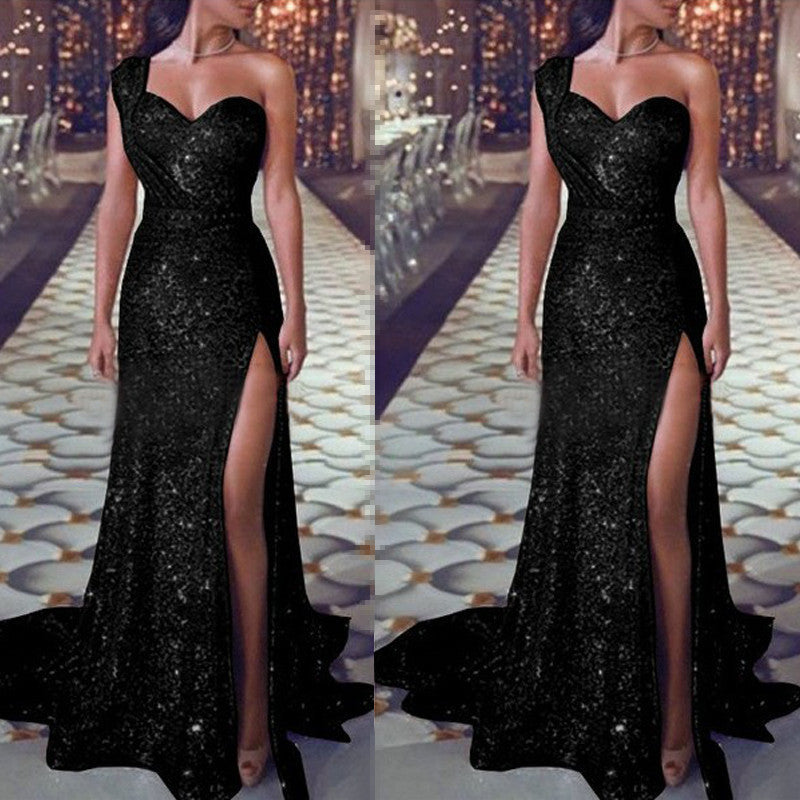 Glimmering - Gala One-Shoulder Dress