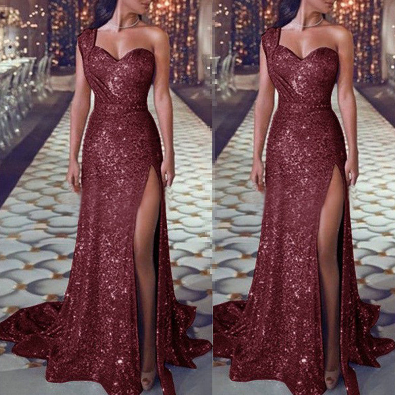 Glimmering - Gala One-Shoulder Dress