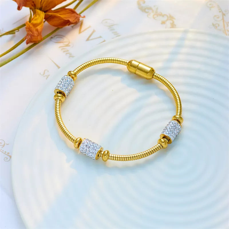 GoldenAura Bracelet 316L Stainless Steel Gold