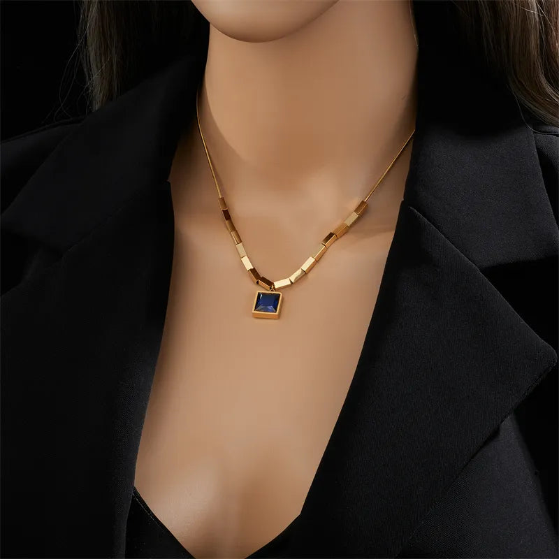 BlueSquare Elegance Necklace