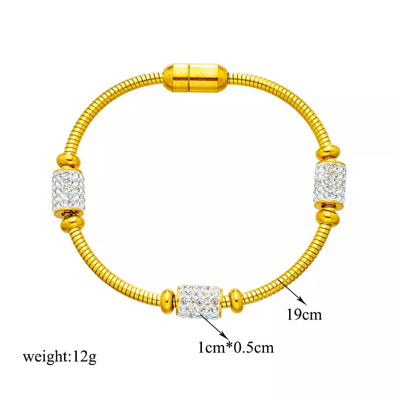 GoldenAura Bracelet 316L Stainless Steel Gold