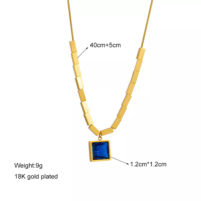 BlueSquare Elegance Necklace