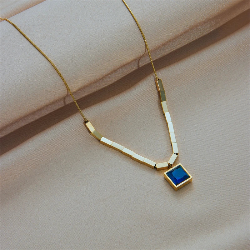 BlueSquare Elegance Necklace