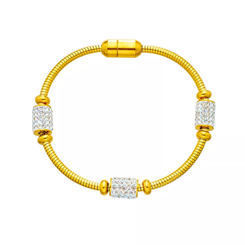 GoldenAura Bracelet 316L Stainless Steel Gold