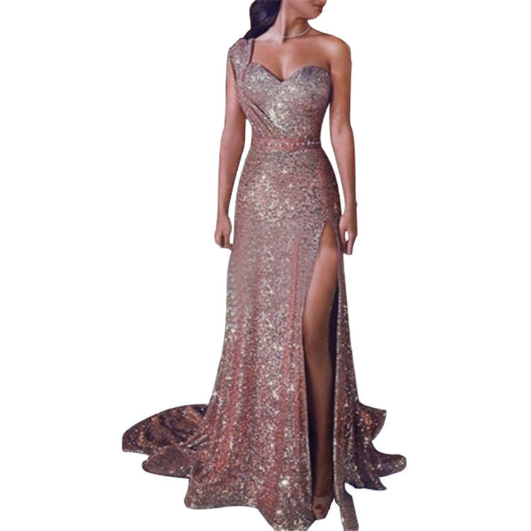 Glimmering - Gala One-Shoulder Dress