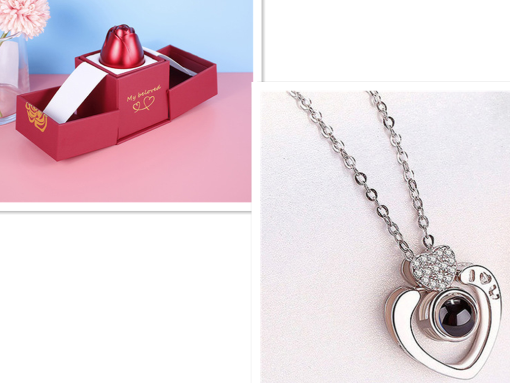 I Love You Necklace With Exquisite Gift Box "100 Languages"