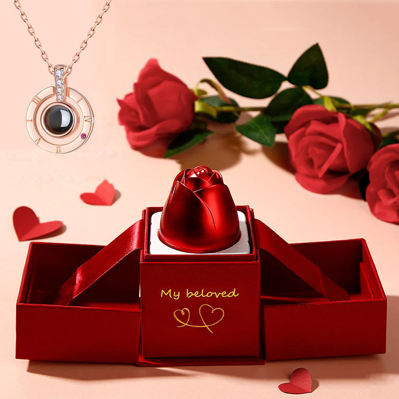 I Love You Necklace With Exquisite Gift Box "100 Languages"