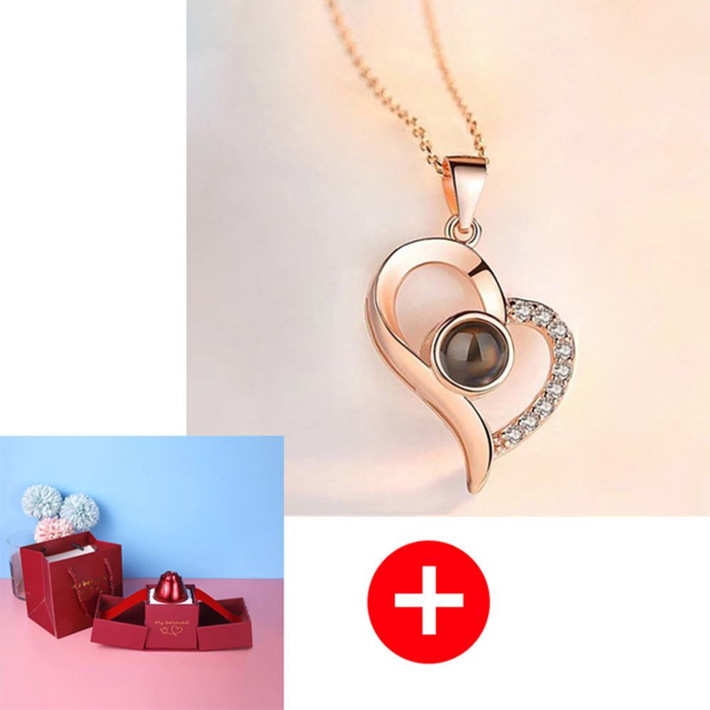 I Love You Necklace With Exquisite Gift Box "100 Languages"