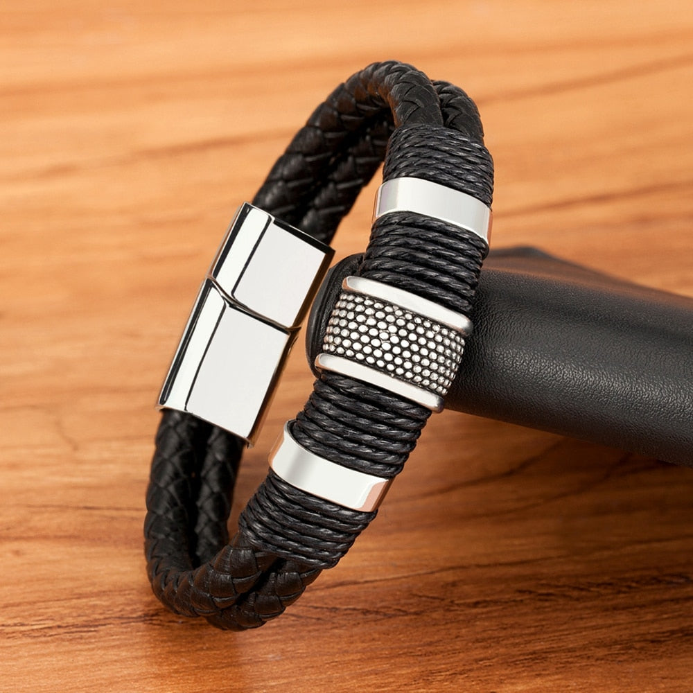 Leather Bracelet Double-layer Design