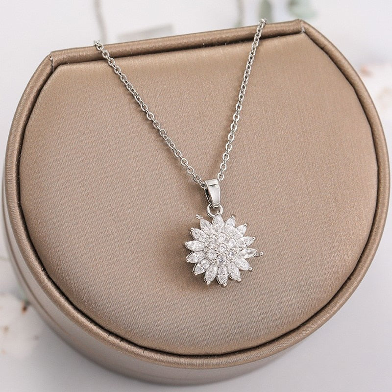 Sunflower Pendant Necklace