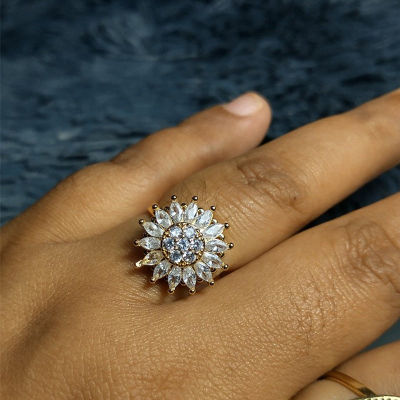 Sunflower Rings For Women