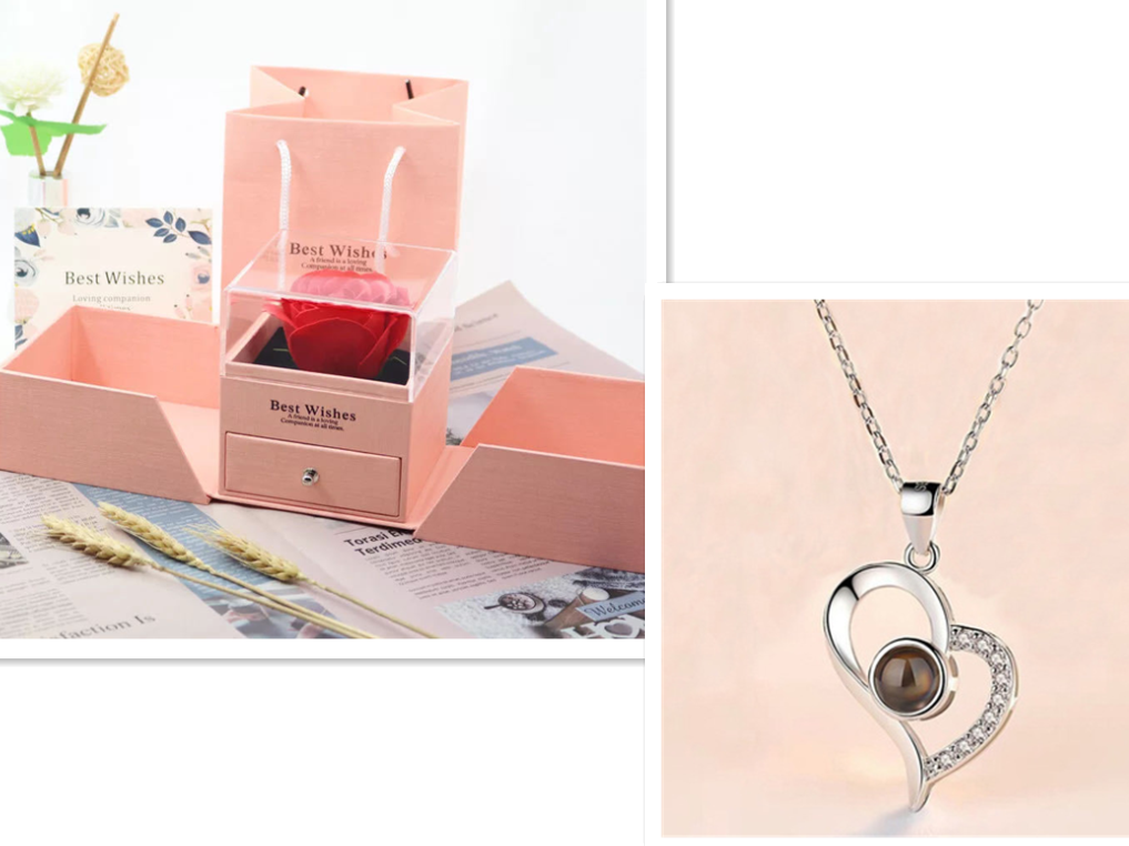 I Love You Necklace With Exquisite Gift Box "100 Languages"