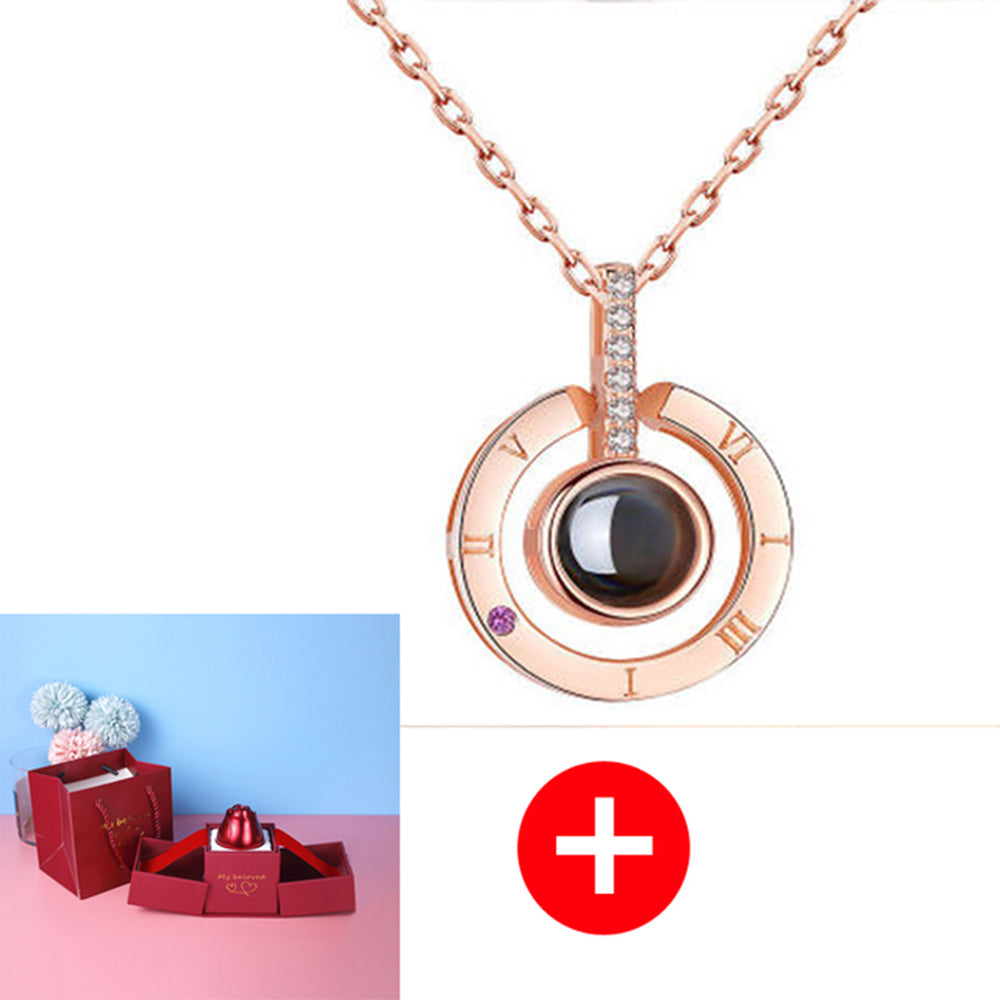 I Love You Necklace With Exquisite Gift Box "100 Languages"